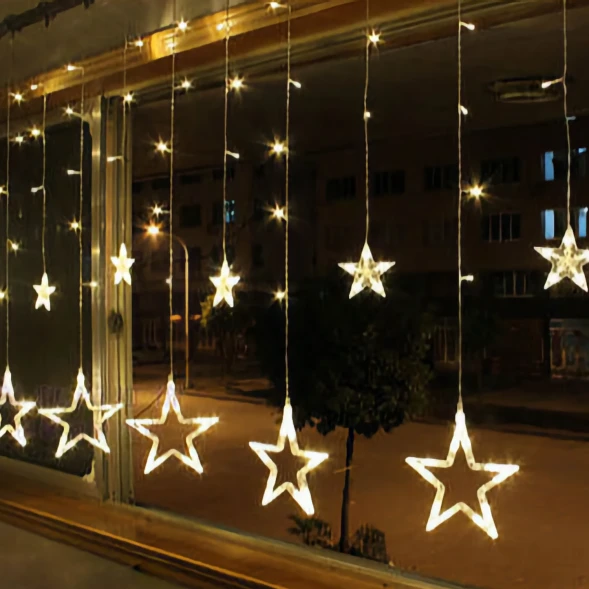 Гирлянда-штора Звезда в Волжском